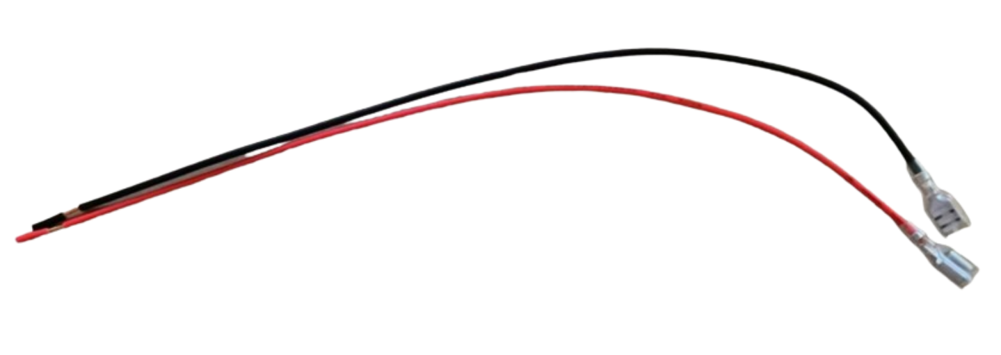 30cm Long Sealed Lead Acid Battery Leads 6.3mm Spade 0.75mm² RB3063SP